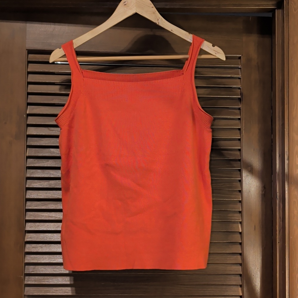 Women's Coral Square-Neck Sweater Tank
